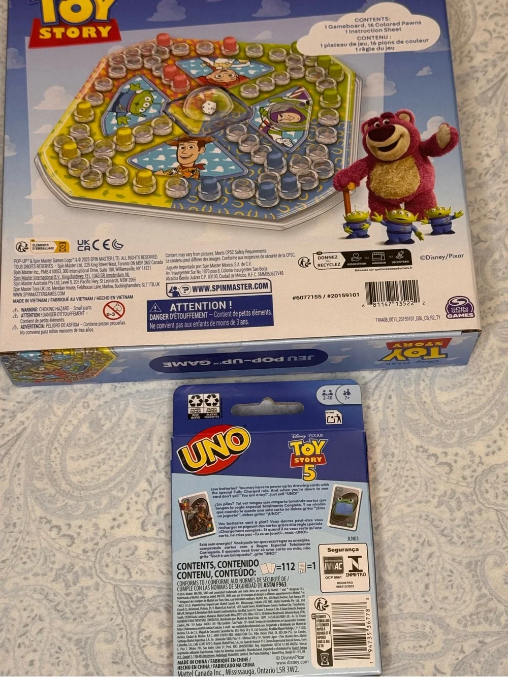 Toy Story 5 Pop-Up Game & UNO Card Game